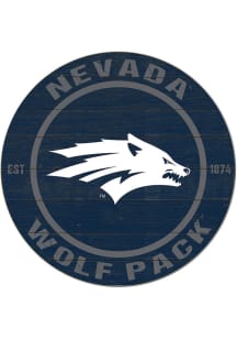 KH Sports Fan Nevada Wolf Pack 20x20 Colored Circle Sign