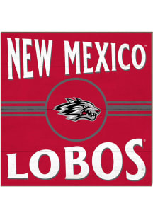 KH Sports Fan New Mexico Lobos 10x10 Retro Sign