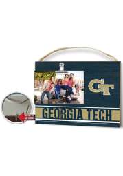 GA Tech Yellow Jackets Clip It Colored Logo Photo Picture Frame