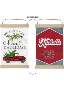 KH Sports Fan Nicholls State Colonels Holiday Reversible Banner Sign