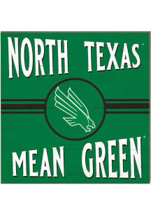 KH Sports Fan North Texas Mean Green 10x10 Retro Sign