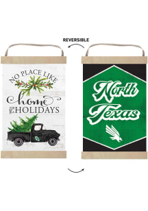 KH Sports Fan North Texas Mean Green Holiday Reversible Banner Sign