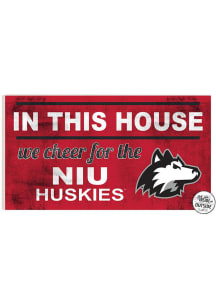 KH Sports Fan Northern Illinois Huskies 20x11 Indoor Outdoor In This House Sign