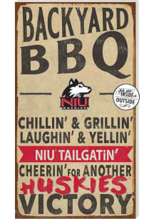 KH Sports Fan Northern Illinois Huskies 11x20 Indoor Outdoor BBQ Sign