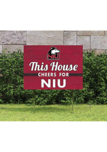 Northern Illinois Huskies 18x24 This House Cheers Yard Sign