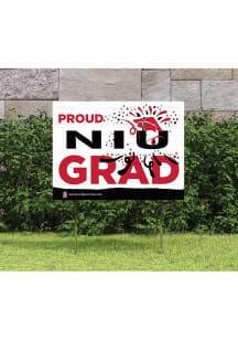 Northern Illinois Huskies 18x24 Proud Grad Logo Yard Sign