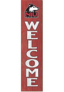 KH Sports Fan Northern Illinois Huskies 11x46 Welcome Leaning Sign