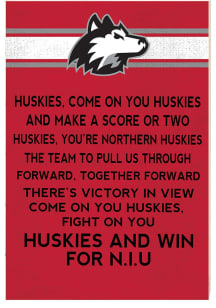 KH Sports Fan Northern Illinois Huskies 34x23 Fight Song Sign