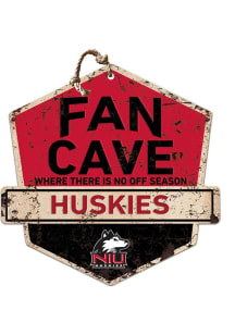 KH Sports Fan Northern Illinois Huskies Fans Welcome Rustic Badge Sign