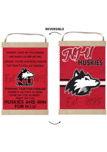 KH Sports Fan Northern Illinois Huskies Fight Song Reversible Banner Sign