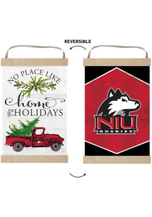 KH Sports Fan Northern Illinois Huskies Holiday Reversible Banner Sign