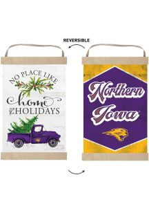 KH Sports Fan Northern Iowa Panthers Holiday Reversible Banner Sign