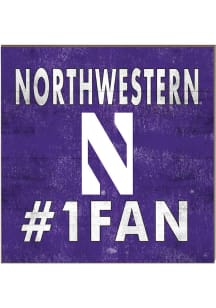 KH Sports Fan Northwestern Wildcats 10x10 #1 Fan Sign