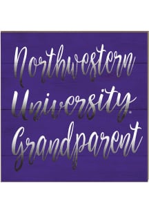 Purple Northwestern Wildcats 10x10 Grandparents Sign