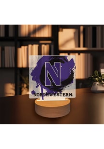 Northwestern Wildcats Paint Splash Light Desk Accessory