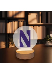 Purple Northwestern Wildcats Logo Light Desk Accessory