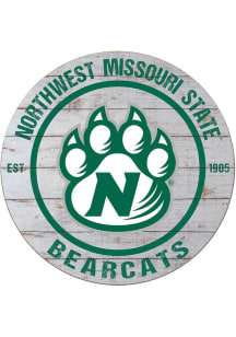 KH Sports Fan Northwest Missouri State Bearcats 20x20 Weathered Circle Sign