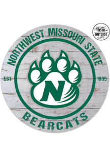 KH Sports Fan Northwest Missouri State Bearcats 20x20 In Out Weathered Circle Sign