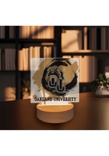 Oakland University Golden Grizzlies Paint Splash Light Desk Accessory