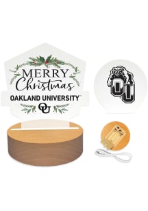Oakland University Golden Grizzlies Holiday Light Set Desk Accessory