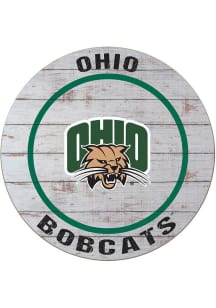 KH Sports Fan Ohio Bobcats 20x20 Weathered Circle Sign