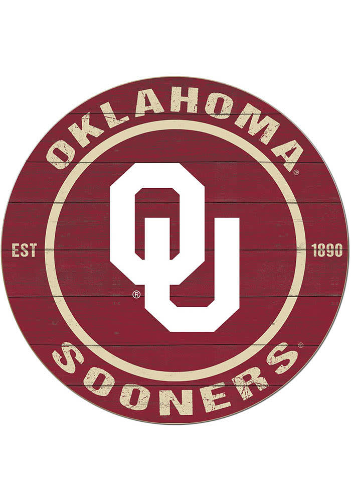 Jardine Associates Oklahoma Sooners 20x20 Colored Circle Sign