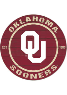 KH Sports Fan Oklahoma Sooners 20x20 Colored Circle Sign
