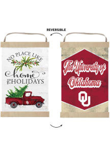 KH Sports Fan Oklahoma Sooners Holiday Reversible Banner Sign