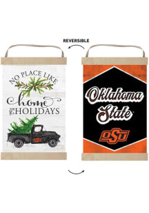 KH Sports Fan Oklahoma State Cowboys Holiday Reversible Banner Sign
