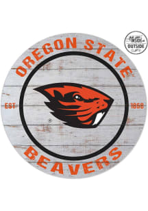 KH Sports Fan Oregon State Beavers 20x20 In Out Weathered Circle Sign
