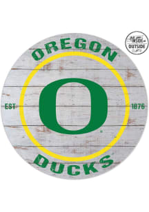 KH Sports Fan Oregon Ducks 20x20 In Out Weathered Circle Sign