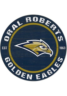 Jardine Oral Roberts Golden Eagles 20x20 Colored Circle Sign - Navy Blue