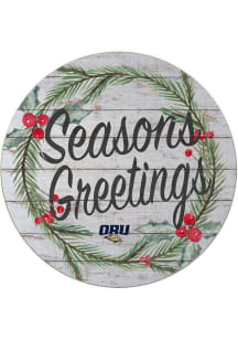 Jardine Oral Roberts Golden Eagles 20x20 Weathered Seasons Greetings Sign - Grey