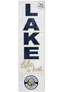 KH Sports Fan Oral Roberts Golden Eagles 10x35 Lake Life is Best Indoor Outdoor Sign