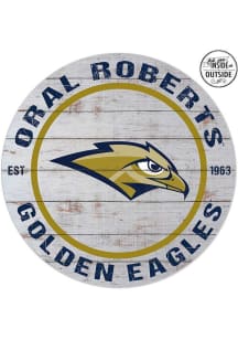 Jardine Associates Oral Roberts Golden Eagles 20x20 In Out Weathered Circle Sign