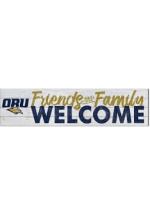KH Sports Fan Oral Roberts Golden Eagles 40x10 Welcome Sign - Navy Blue