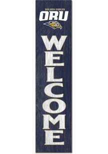 KH Sports Fan Oral Roberts Golden Eagles 11x46 Welcome Leaning Sign