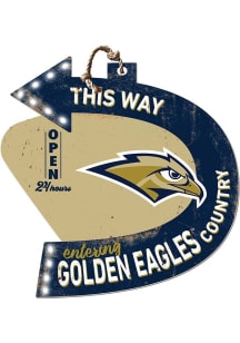 KH Sports Fan Oral Roberts Golden Eagles This Way Arrow Sign