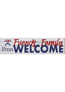 KH Sports Fan Pennsylvania Quakers 40x10 Welcome Sign