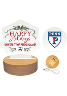 Pennsylvania Quakers Holiday Light Set Desk Accessory