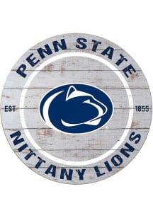 KH Sports Fan Penn State Nittany Lions 20x20 Weathered Circle Sign