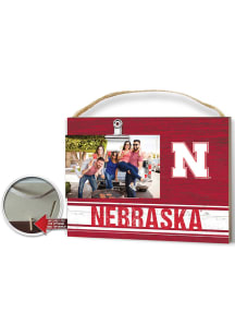 Nebraska Cornhuskers Clip It Colored Logo Photo Picture Frame