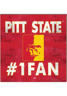 KH Sports Fan Pitt State Gorillas 10x10 #1 Fan Sign