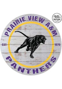 KH Sports Fan Prairie View A&amp;M Panthers 20x20 In Out Weathered Circle Sign