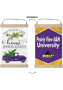 KH Sports Fan Prairie View A&amp;M Panthers Holiday Reversible Banner Sign