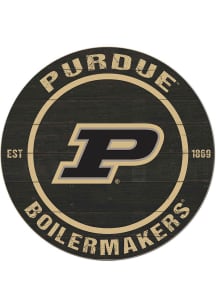 KH Sports Fan Purdue Boilermakers 20x20 Colored Circle Sign