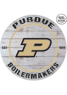 KH Sports Fan Purdue Boilermakers 20x20 In Out Weathered Circle Sign