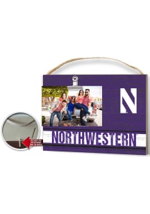 Northwestern Wildcats Clip It Colored Logo Photo Picture Frame