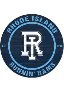 KH Sports Fan Rhode Island Rams 20x20 Colored Circle Sign