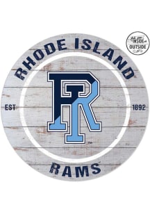 KH Sports Fan Rhode Island Rams 20x20 In Out Weathered Circle Sign